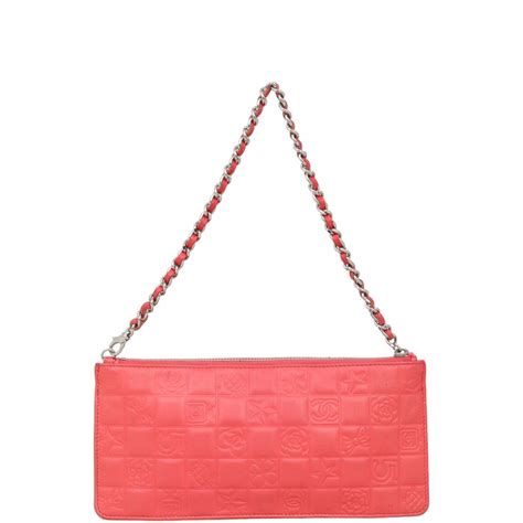 chanel precious symbols pochette|CHANEL Lambskin Precious Symbols Flap Pochette Red.